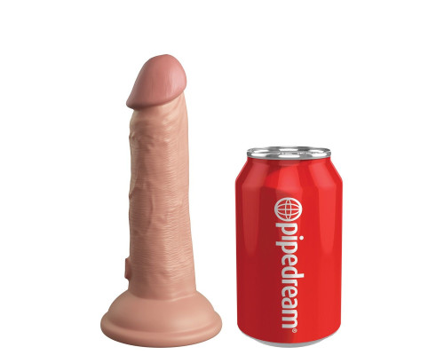 Телесный фаллоимитатор 6  Silicone Dual Density Cock - 17 см.
