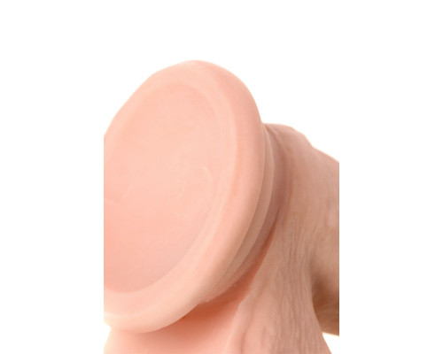 Телесный реалистичный фаллоимитатор Leo - 20 см.