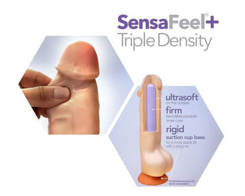 Телесный фаллоимитатор-реалистик 5 Inch Posable Dildo - 13,9 см.