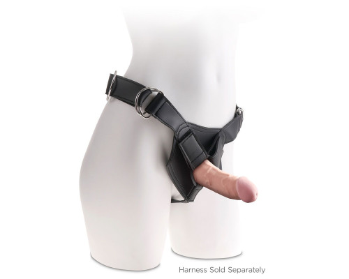 Телесный фаллоимитатор на присоске 6  Triple Density Cock - 18,4 см.