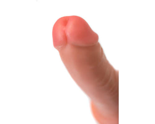 Телесный реалистичный фаллоимитатор RealStick CALIBER - 20 см.