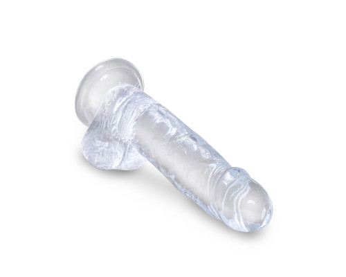 Прозрачный фаллоимитатор 7  Cock with Balls - 20,3 см.