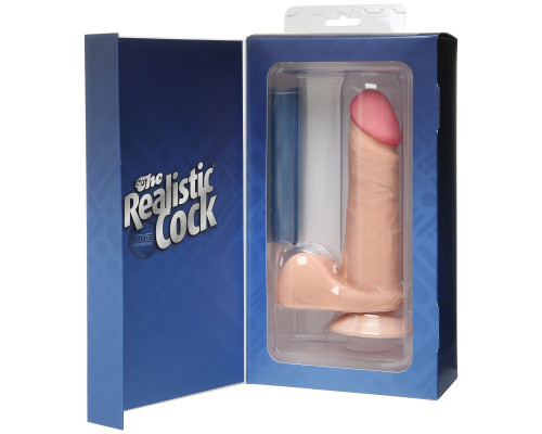 Реалистичный фаллоимитатор The Realistic Cock ULTRASKYN 6” на присоске - 17,3 см.