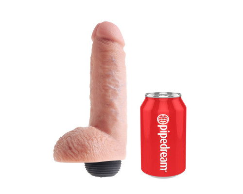 Реалистичный фаллоимитатор с эффектом семяизвержения Squirting Cock with Balls - 20,3 см.