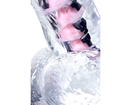 Прозрачный гибкий фаллоимитатор Paret - 18 см.