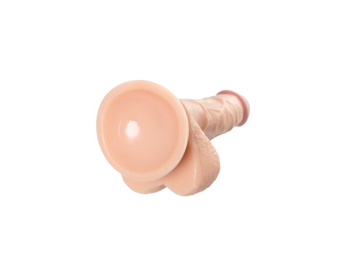 Телесный реалистичный фаллоимитатор Kirc - 17 см.