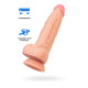 Телесный фаллоимитатор York - 20 см.