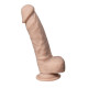 Телесный фаллоимитатор на присоске Real Skin Model 1 - 21 см.