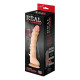 Фаллоимитатор REAL Standard с шипами - 21 см.