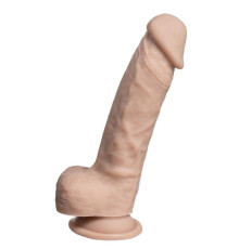 Телесный фаллоимитатор на присоске Real Skin Model 1 - 17,8 см.