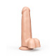 Фаллоимитатор на присоске телесного цвета - 16,5 см.