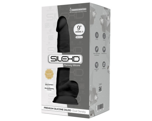 Черный фаллоимитатор Model 3 - 23,1 см.