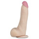 Телесный перезаряжаемый вибратор-реалистик из неоскин - 22,5 см.