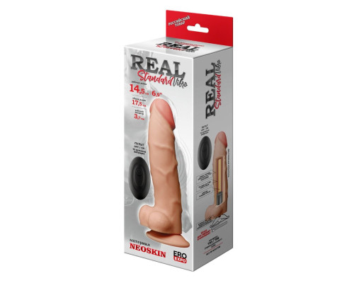 Телесный вибратор-реалистик REAL Standard - 17,5 см.