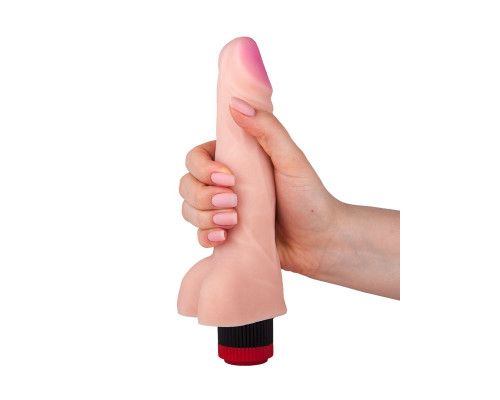 Реалистичный виброфаллос из неоскин - 22,2 см.