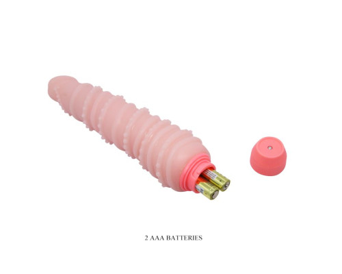 Гнущийся вибромассажер с хребтом - 19,8 см.