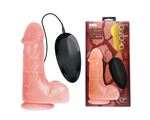 Телесный вибратор-реалистик Barbara - 17,5 см.