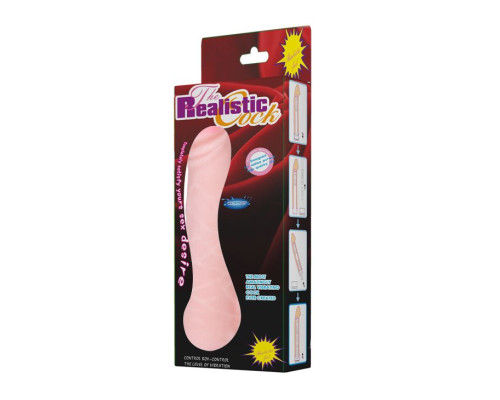 Водонепроницаемый вибратор с мошонкой и розовой головкой - 24,3 см.