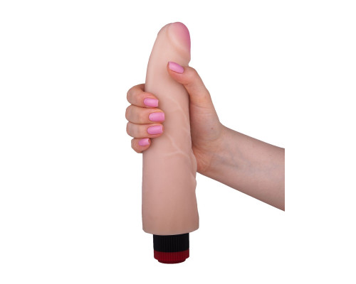 Вибратор-реалистик с шишечками у основания - 24,7 см.