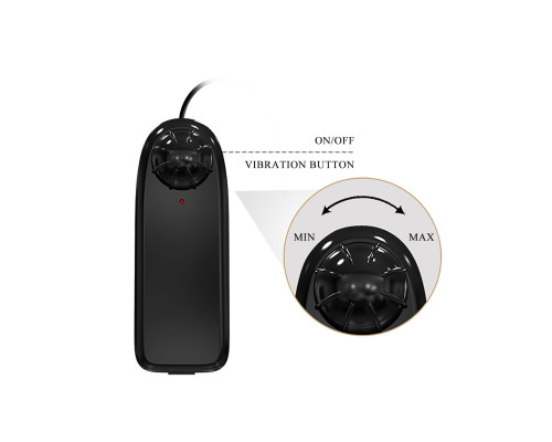 Телесный вибратор с большой мошонкой Jason - 25 см.