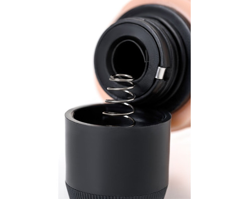 Телесный реалистичный мультискоростной вибратор - 20 см.