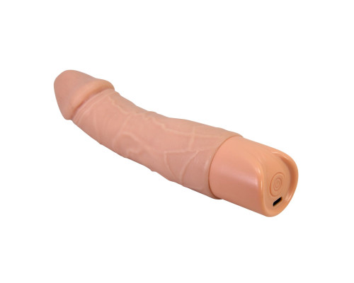 Телесный реалистичный вибратор Jermaine - 19,5 см.