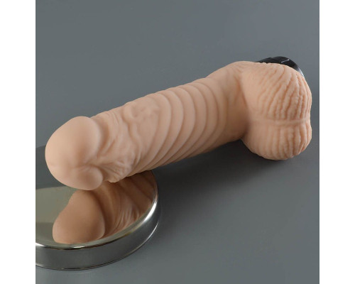 Телесный многоскоростной вибратор Iggy - 16 см.