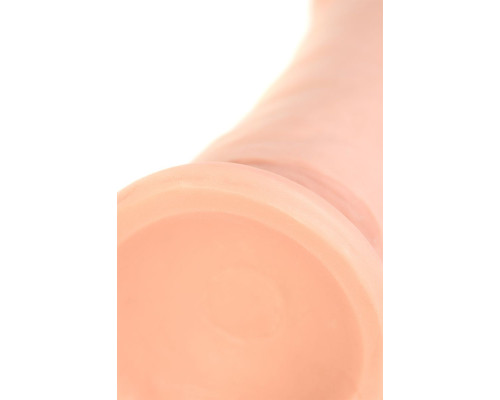 Телесный реалистичный вибратор RealStick Elite Vibro - 18 см.