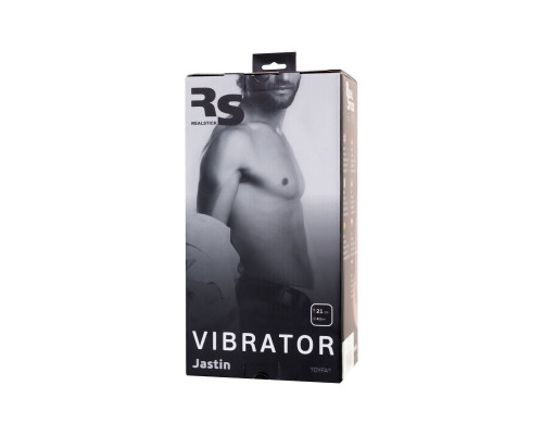 Телесный реалистичный вибратор Realstick Elite Vibro Justin - 21 см.