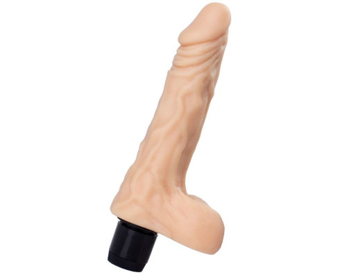 Телесный мультискоростной вибратор-реалистик A-toys - 19,8 см.