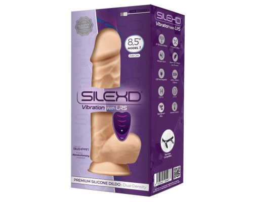 Телесный вибратор-реалистик Model 1 с пультом ДУ - 21,8 см.