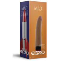 Реалистичный мультискоростной вибратор без мошонки Mad Rocket - 18 см.