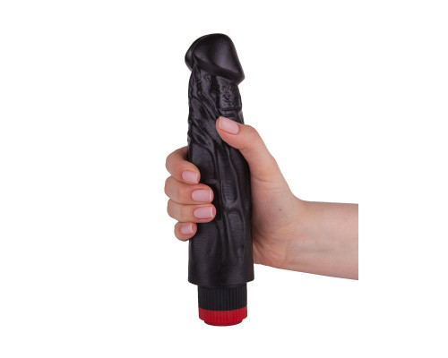 Вибратор-реалистик с крупными венками - 18,5 см.