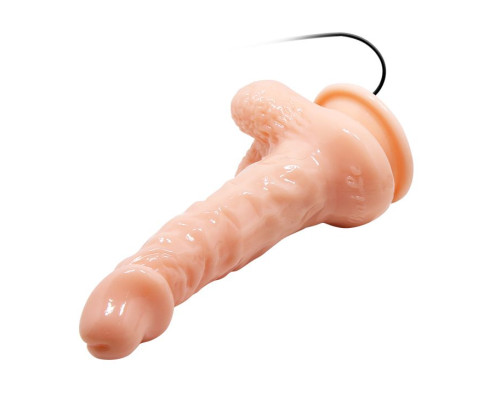 Вибромассажер-реалистик на присоске - 17 см.