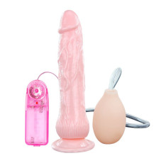 Вибратор с имитацией семяизвержения Eros Fountain - 19,5 см.