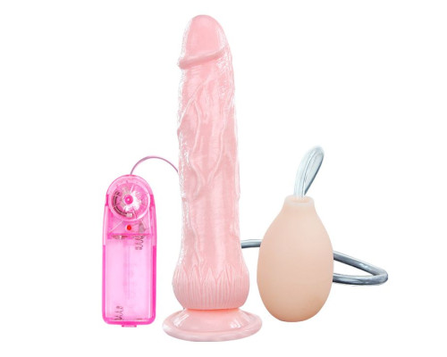 Вибратор с имитацией семяизвержения Eros Fountain - 19,5 см.