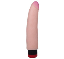 Реалистичный вибратор со встроенным пультом - 21,7 см.