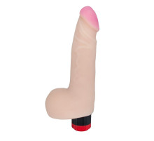 Телесный вибромассажёр HUMAN COPY 7,5  - 19 см.