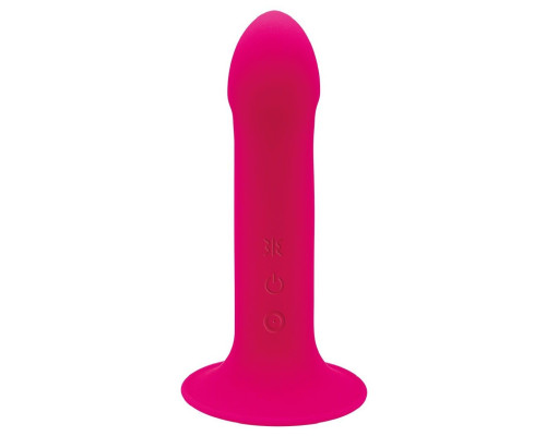 Ярко-розовый вибратор Hitsens 2 - 17,2 см.