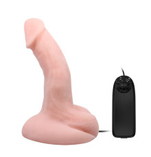 Вибромассажер-реалистик на плоской подошве - 20,5 см.