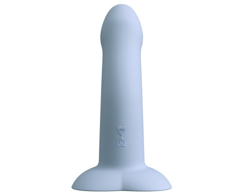 Голубой вибростимулятор на присоске Heart Guy - 17 см.