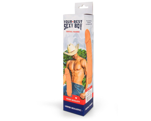 Вибратор Realistic Cock Vibe телесного цвета - 17,5 см.