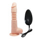 Телесный вибратор с вращением и поступательными движениями Thunder Up - 22 см.