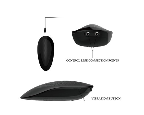 Телесный вибратор с проводным пультом - 22 см.