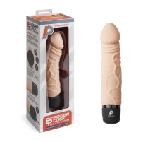 Телесный вибратор-реалистик 6.5  Girthy Realistic Vibrator - 19 см.