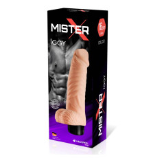 Телесный многоскоростной вибратор Iggy - 16 см.