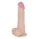 Телесный перезаряжаемый вибратор-реалистик из неоскин - 21,5 см.
