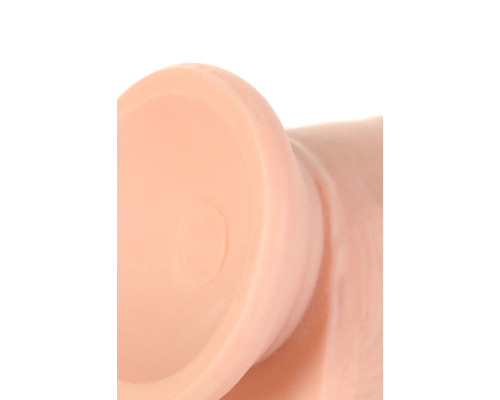 Телесный реалистичный вибратор Elite Vibro - 18,5 см.