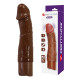 Коричневый реалистичный вибратор Jermaine - 19,5 см.