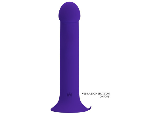 Фиолетовый вибратор с режимом боковой пульсации Murray-Youth - 19 см.